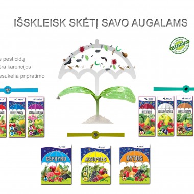 AUGALŲ PRIEŽIŪRA BE PESTICIDŲ!